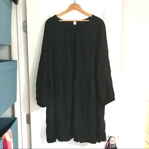 Old Navy Black Peasant Dress